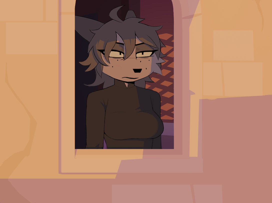 Glass looks out the window of Zebs apartment angrily.