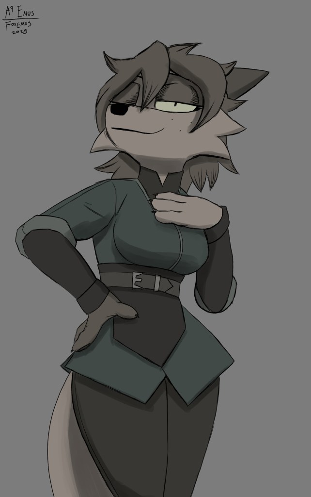 Glass striking that pose by Foxemus